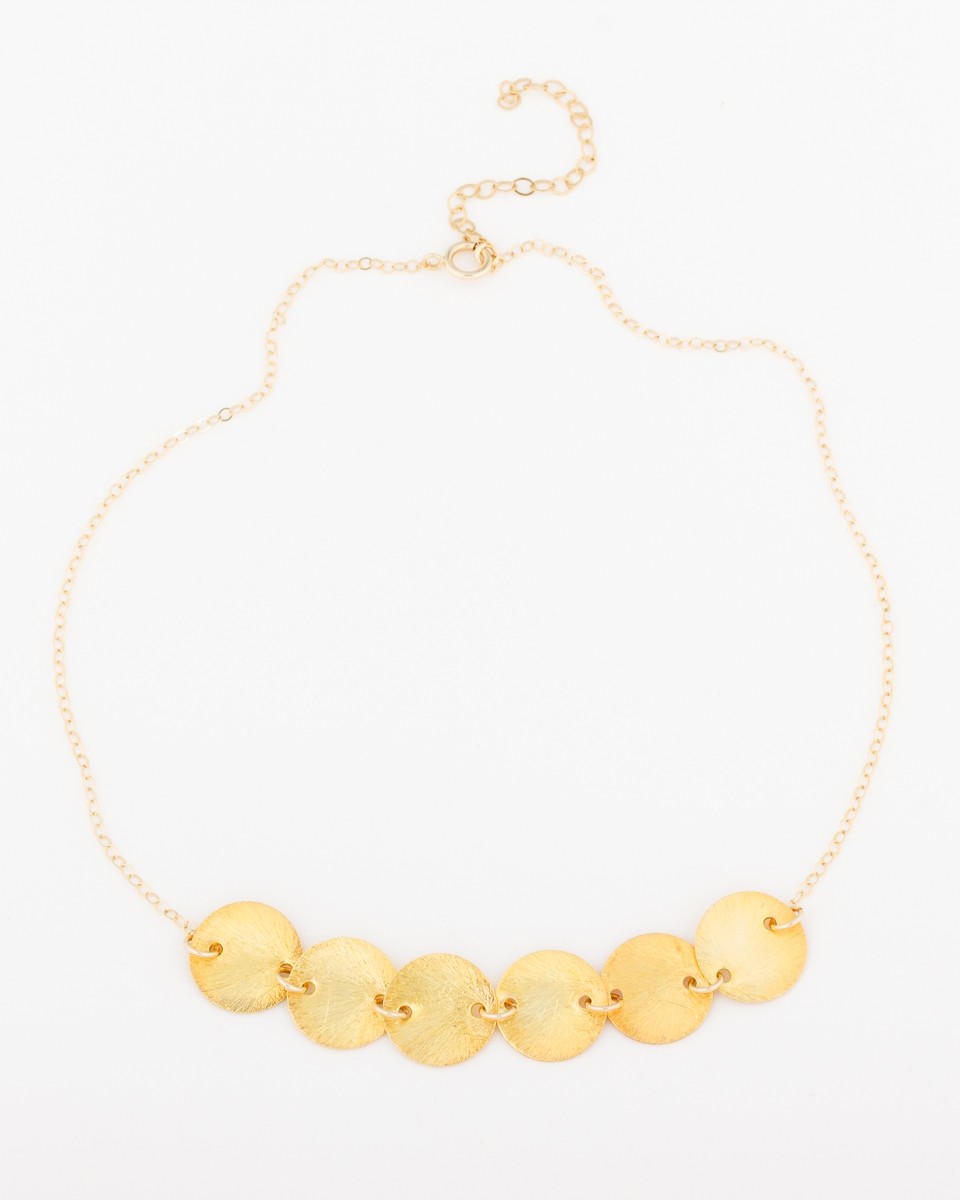 Gold disk choker Clearance