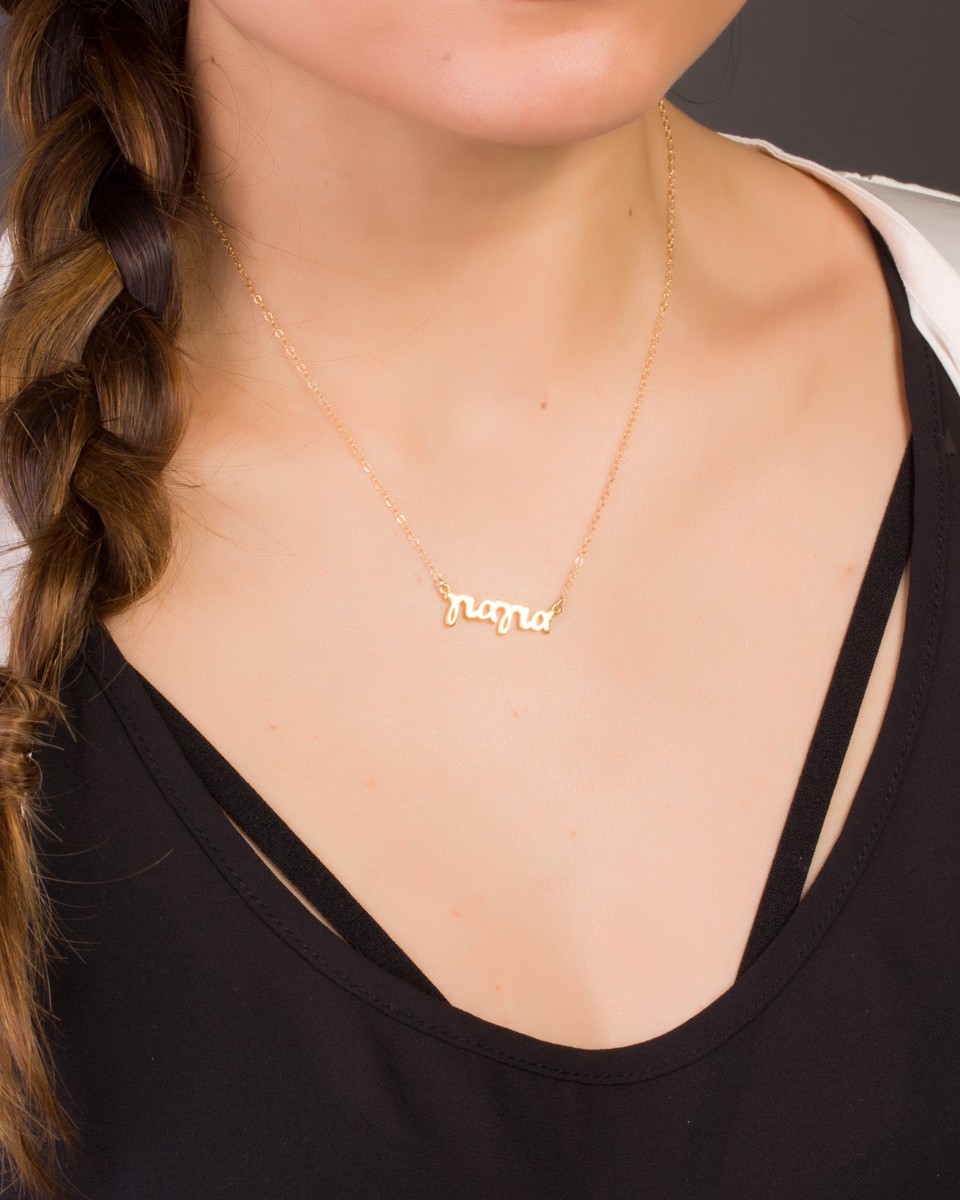 Grandma Necklace Greek Letter Jewelry
