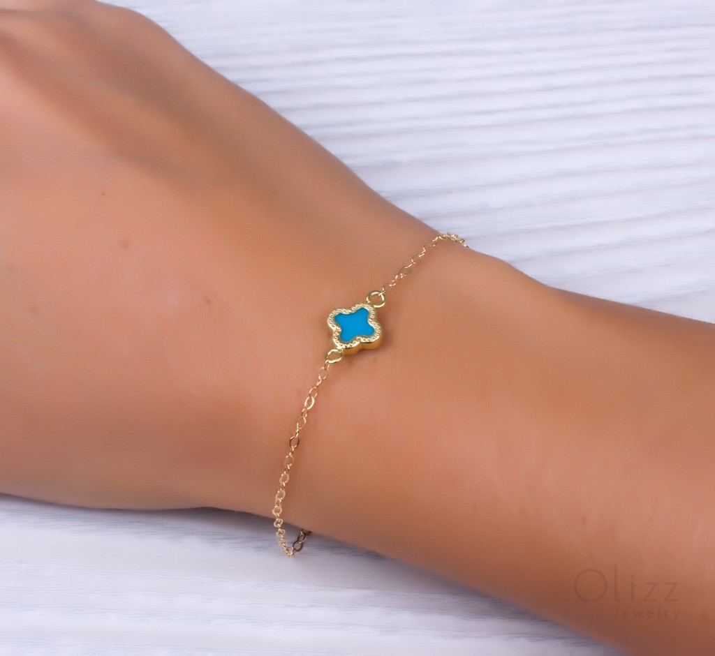 Oshi Jewels Mini Clover Bracelet