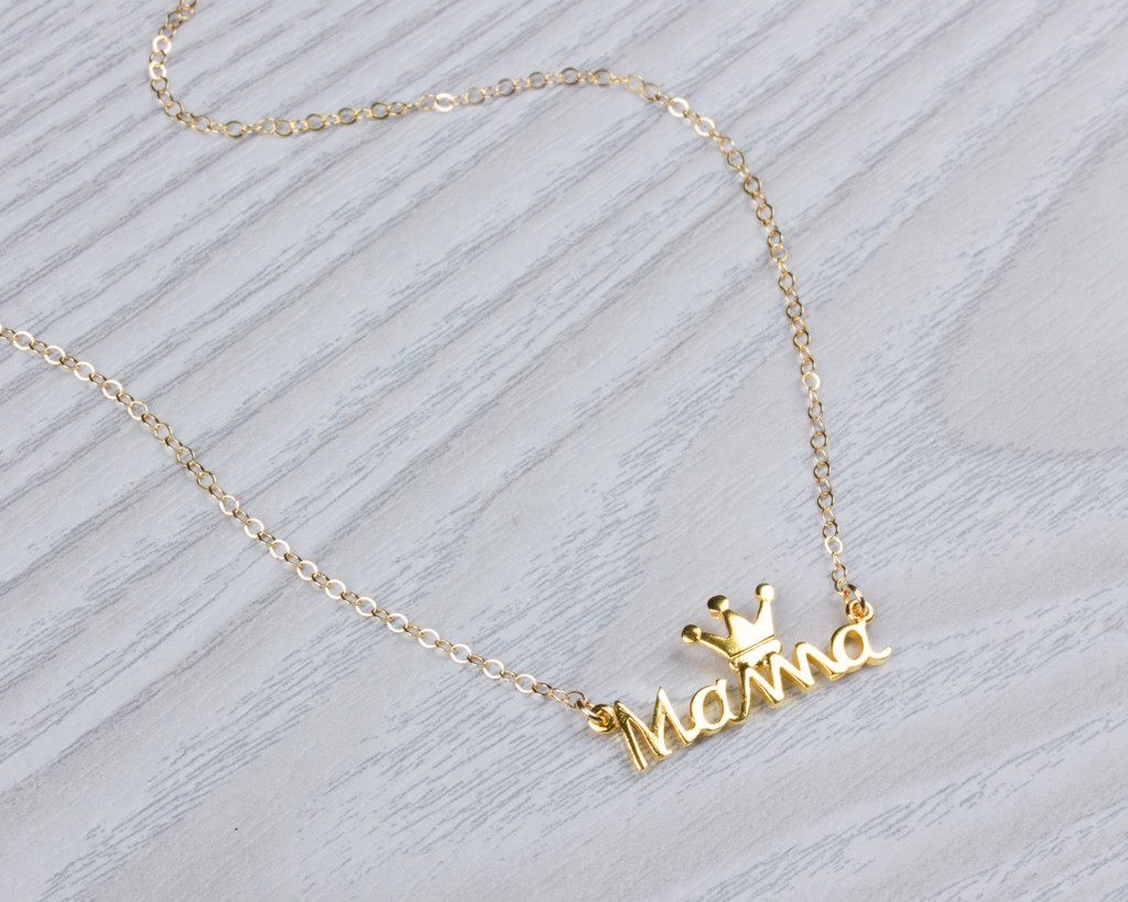 Mother's Day Gifts Gold / Mother Necklace - Mothers day gift - Mom Necklace - Crown ... / Mother's day cards that celebrate the queen in your life.
