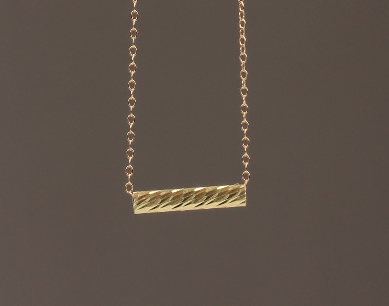 Gold Bar Necklace Simple Bar Necklace Minimalist Bar Necklace