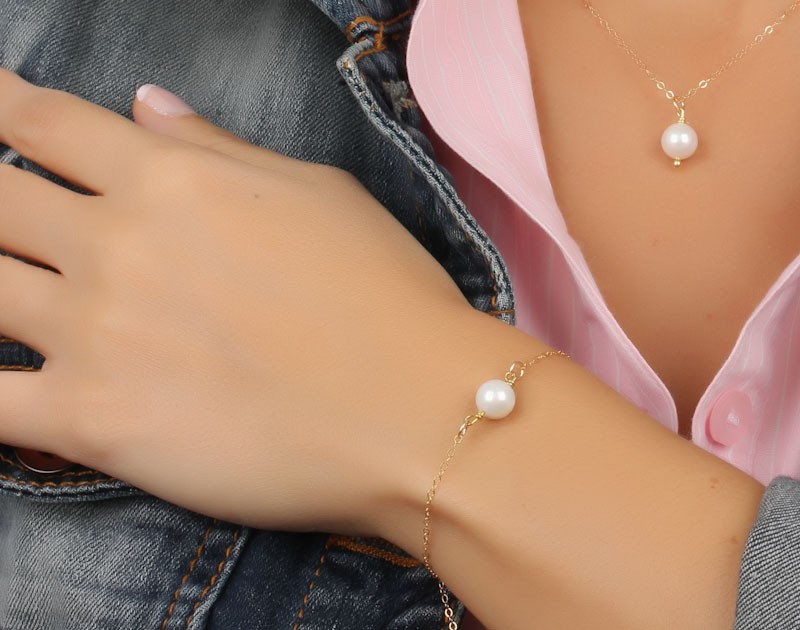 Pink Freshwater Baroque Pearl Necklace – PandaPearls Australia