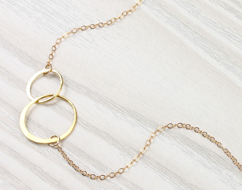Double Circle Necklace / Infinity Necklace | Two Circles