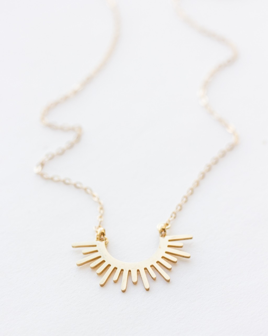 Half sun outlet necklace