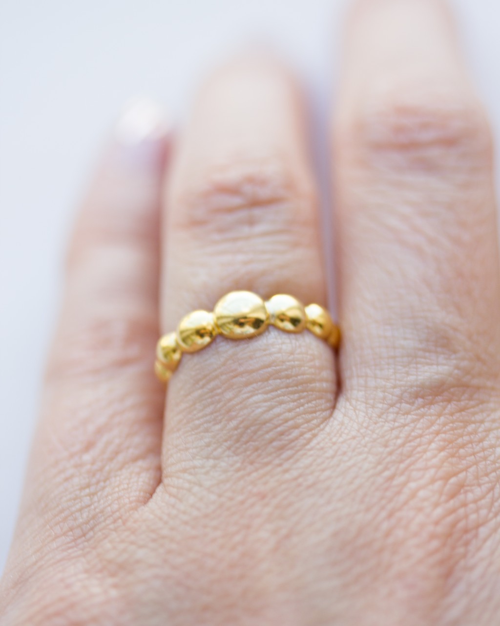 Gold Ball Ring