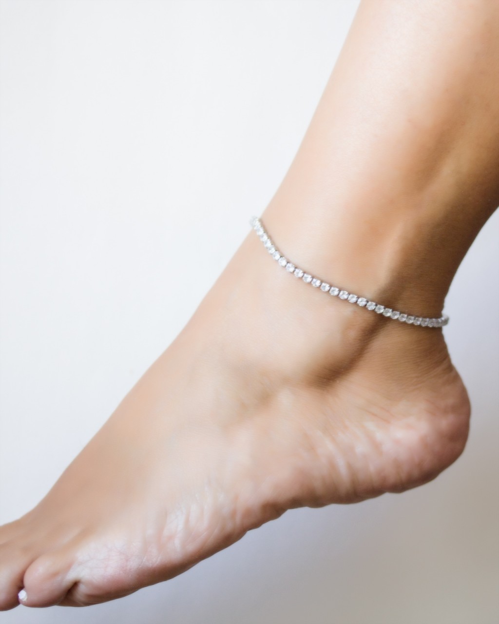 Swarovski chain by the foot hot sale