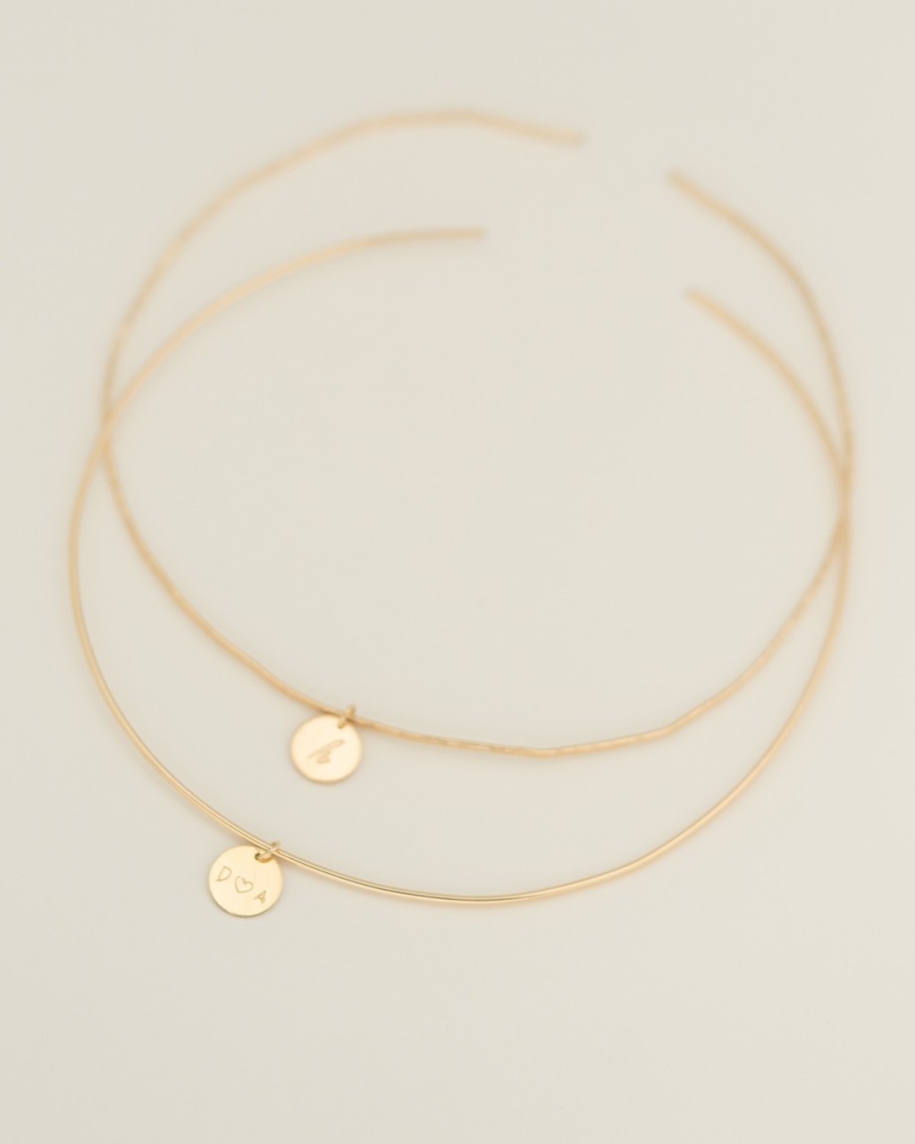 Initial Choker Necklace Collar Necklace