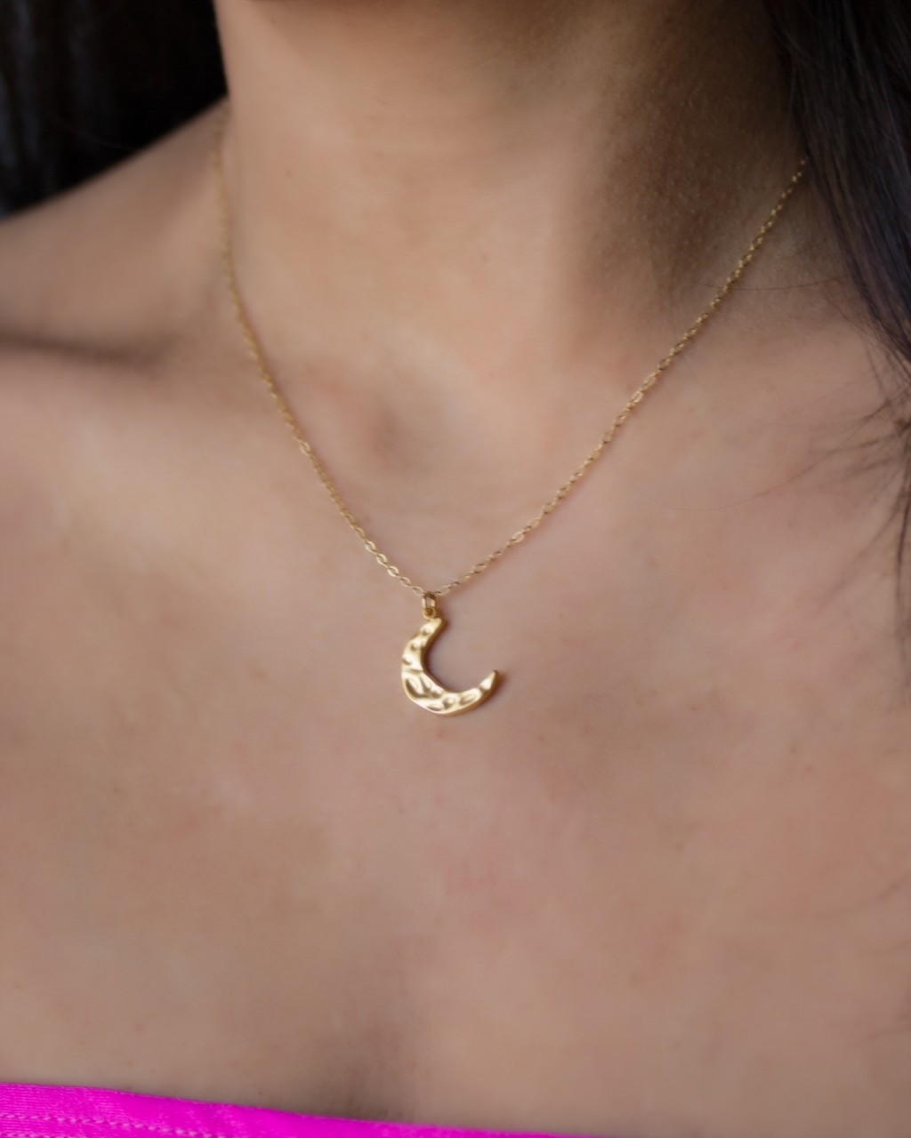 Gold Moon Pendant