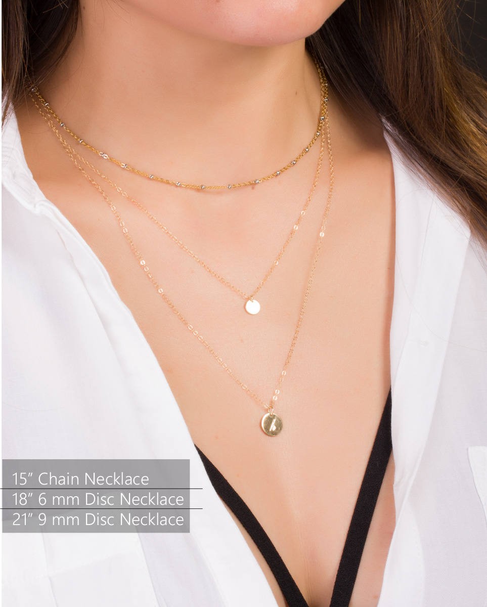 18 inch initial outlet necklace