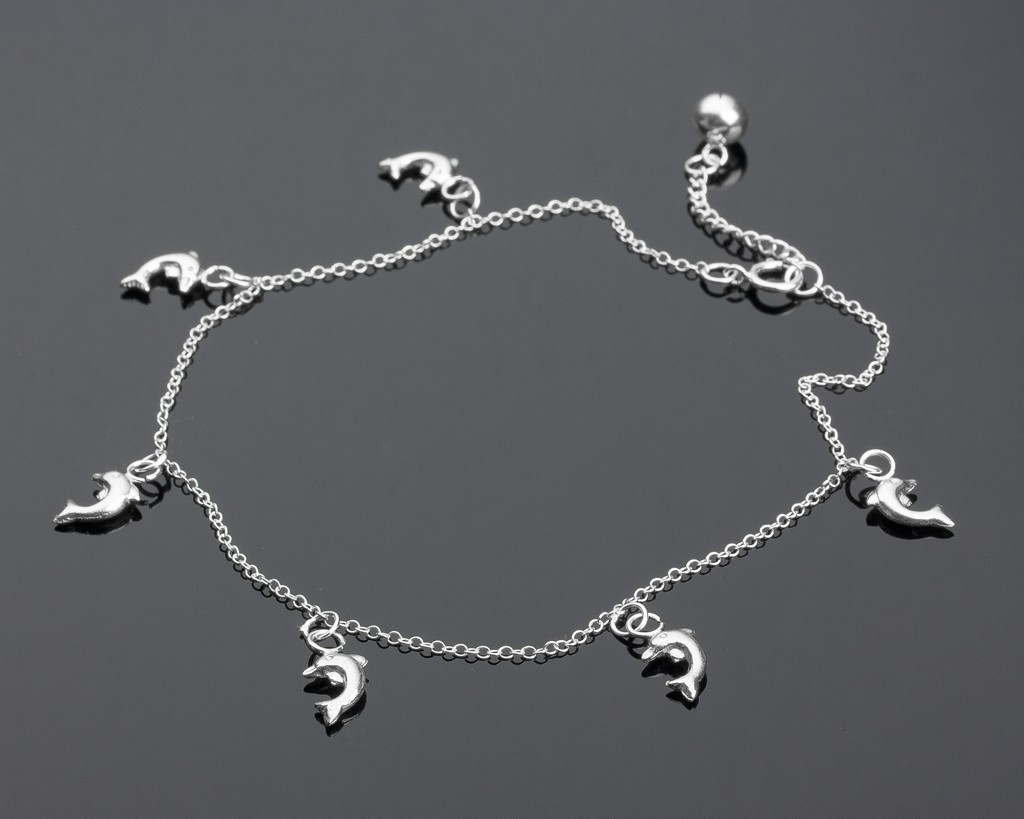 Ankle bracelet with hotsell dolphin