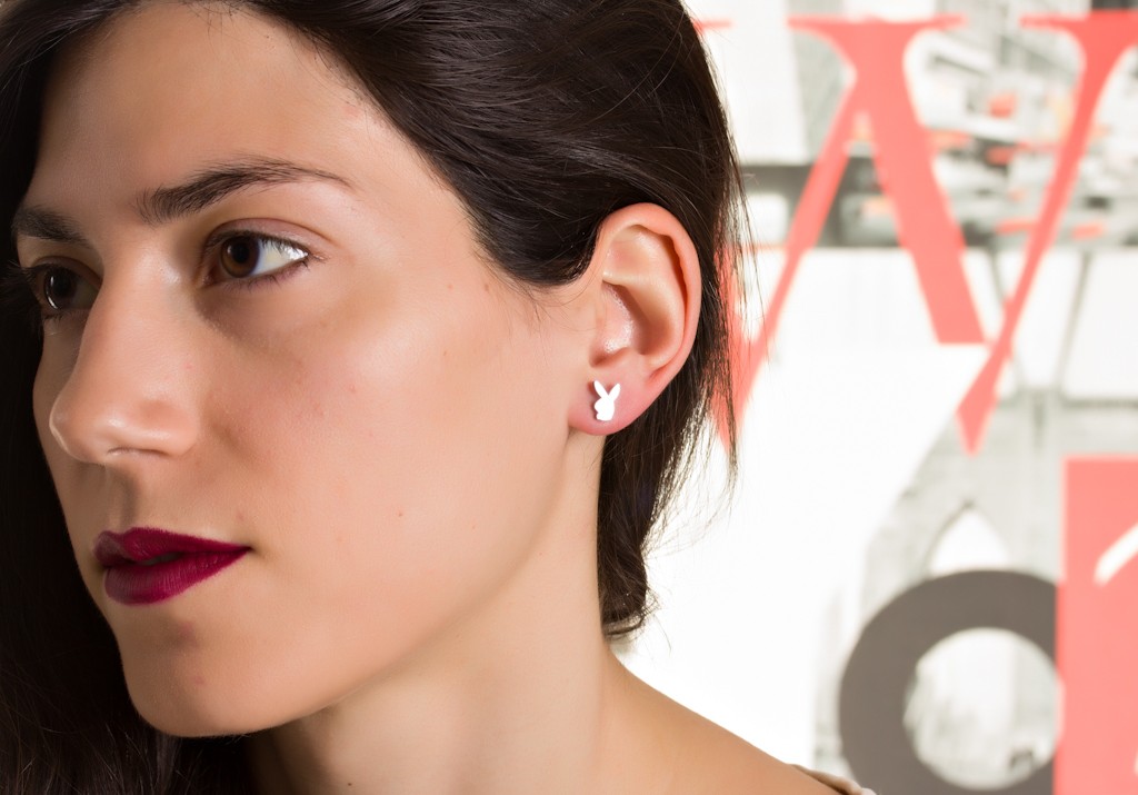 Tiny Bunny Earrings Fashionable Earrings Playboy