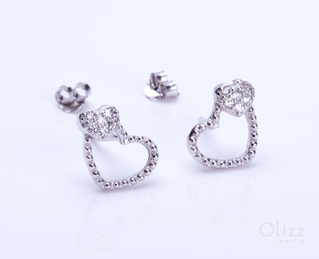 Heart Studs Shaped Earrings Sirios Earrings For Women Sensitive Ears S Wedding