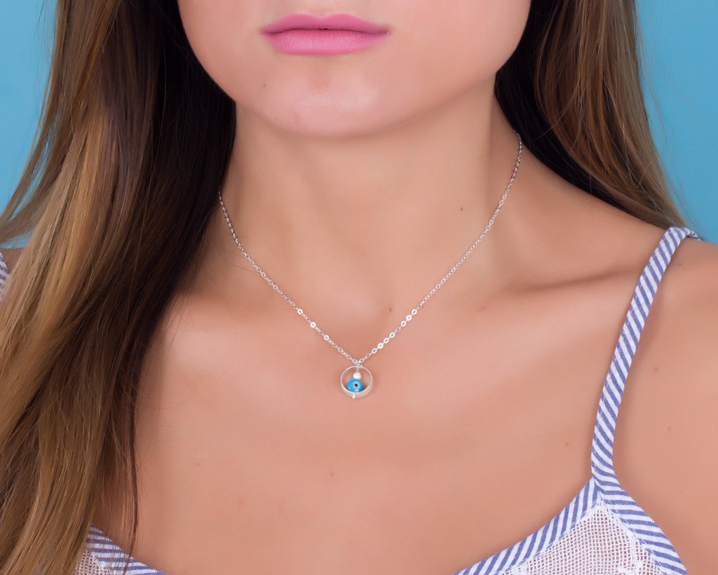 Evil Eye Necklace Protection Necklace Megaera