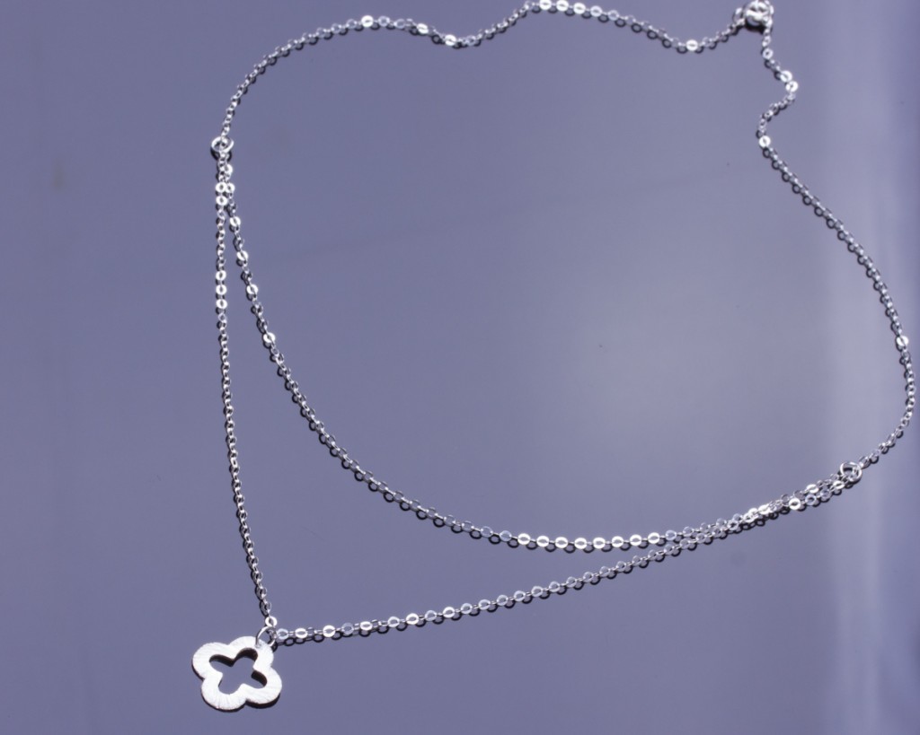 Double strand sterling outlet silver necklace