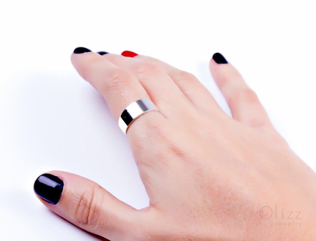 Fashion Silver Ring Gold And Silver Band Ring Paeon