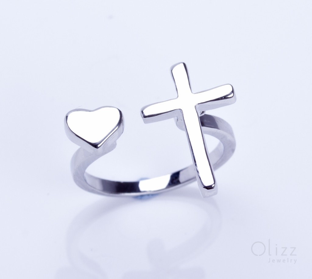 Silver Gold Ring / Simple Gold Ring 