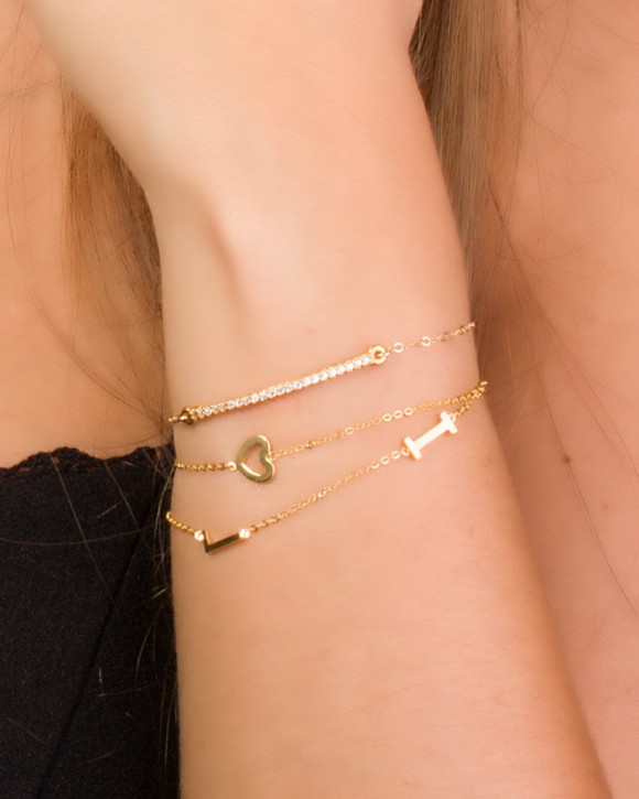 Gold Bar Bracelet • Dainty Bracelet