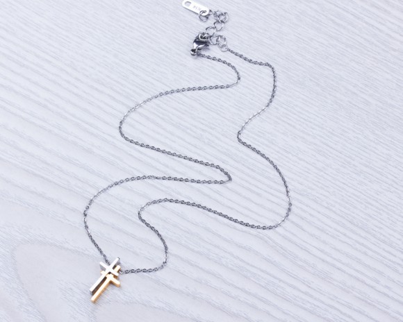 Cross Pendant / Double Cross Necklace