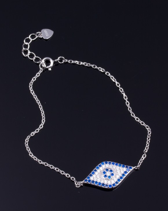 Evil Eye Bracelet - Sterling Silver Bracelet