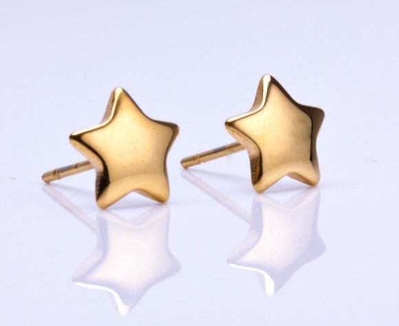 Star stud earrings, star stud,gold star stud earrings, shooting star earrings, rose gold star, tiny stud earrings, gold post earrings, "Nyx"