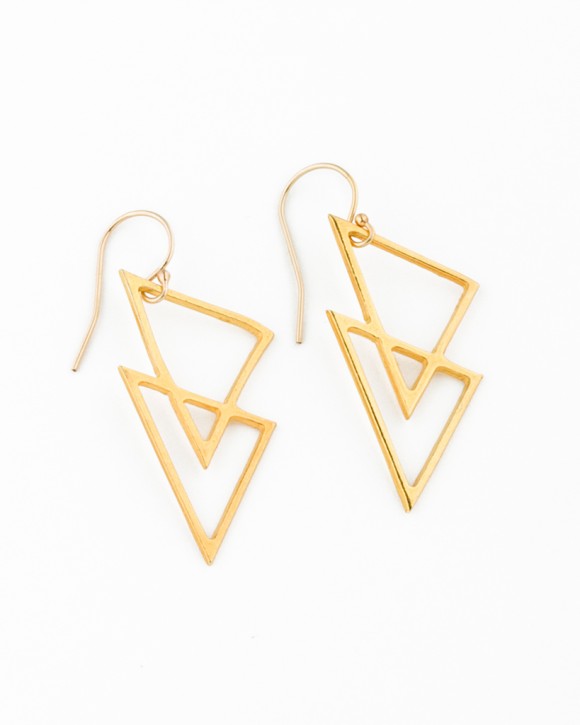 Geometric Earrings • Gold filled Earrings