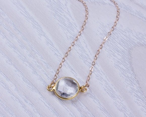 Quartz Necklace • Bridesmaid Necklace