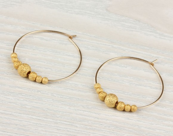 Gold filled hoop earrings, hoop earrings, bridal earrings, 14k gold filled hoop earrings, everyday earrings, minimalist, "Iris2"