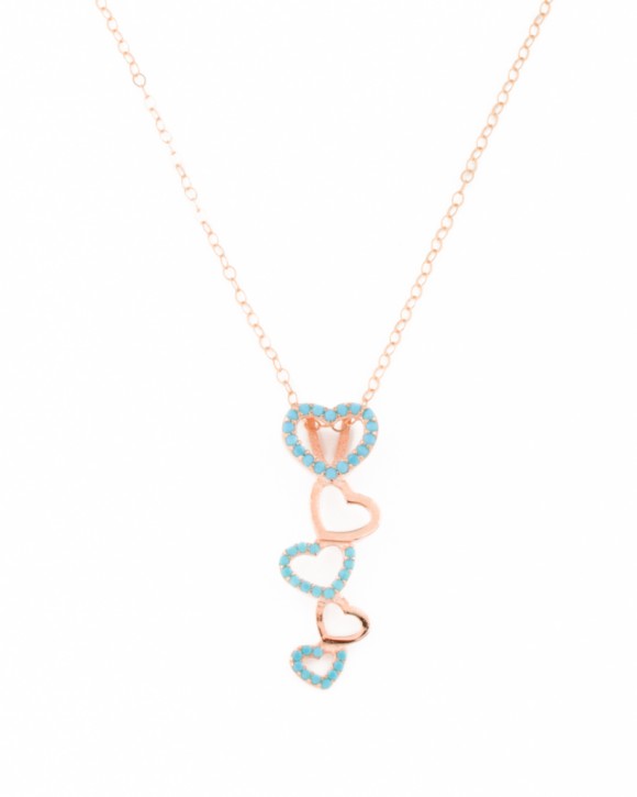 Heart Necklace • Rose Gold Pendant