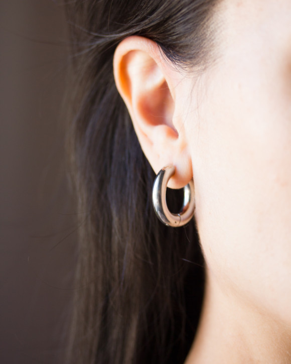 Silver Hoops