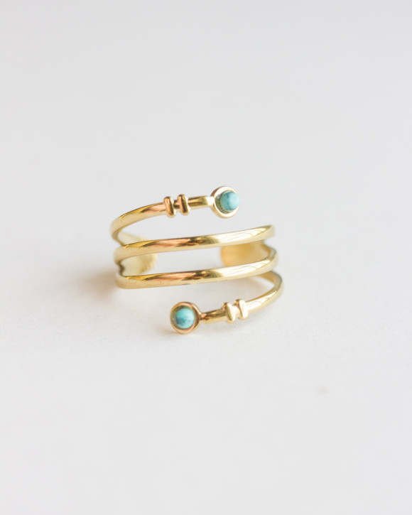 Twist Turquoise Ring