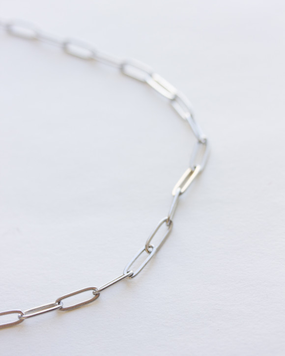 Paperclip Silver Necklace