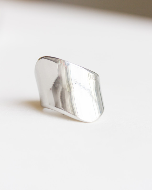 Silver Wide Band Ring