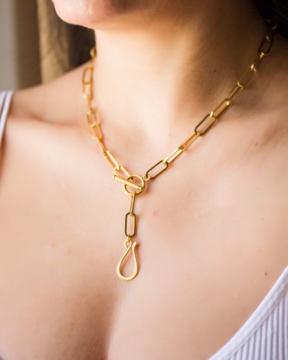 Toggle Paperclip Necklace