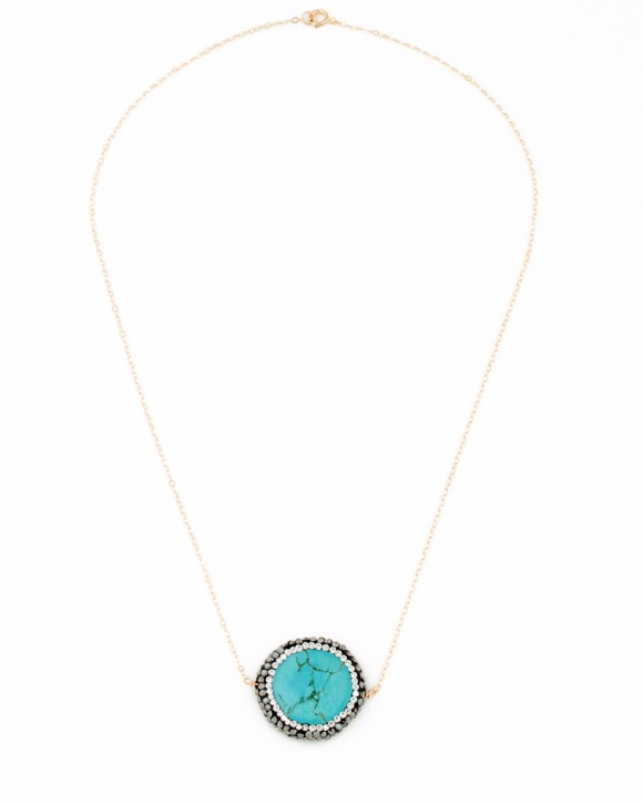 Turquoise Stone Necklace - Christmas Jewelry