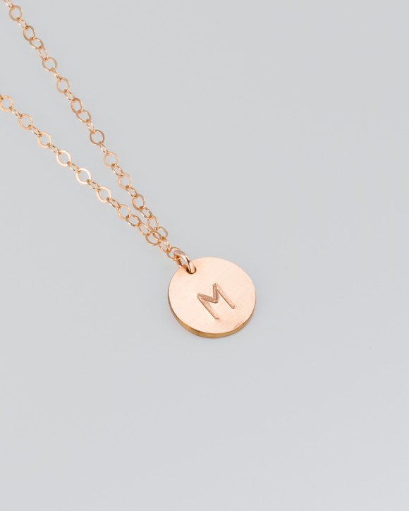 Rose Gold Personalized Necklace • Personalized Necklace for mom