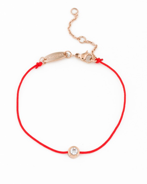 Red Bracelet • Rose Gold Bracelet