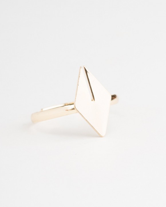 Gold Rhombus Ring