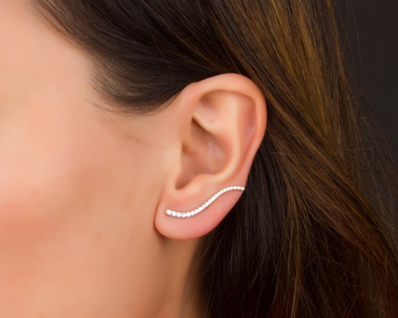 Ear Climber Earrings - Ear Crawler - Cuff Earrings