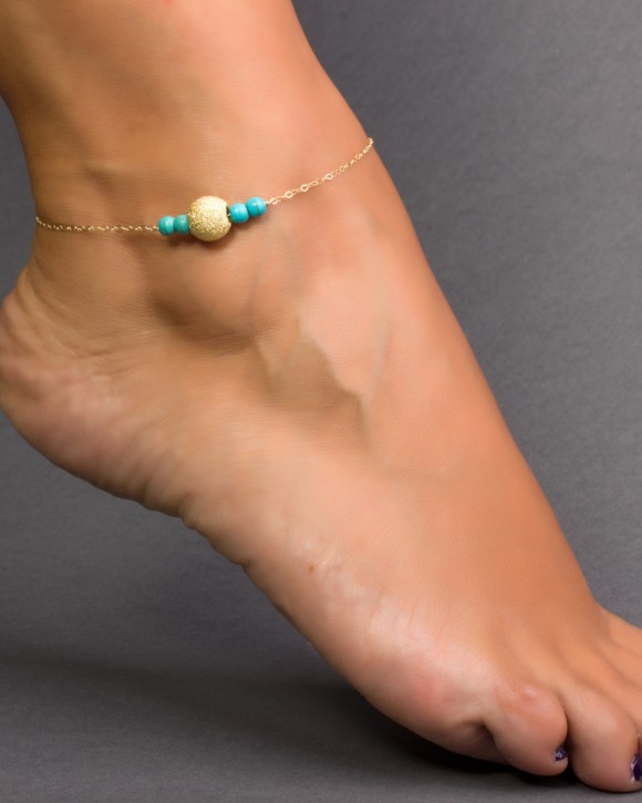 Boho Anklet - Turquoise Anklet