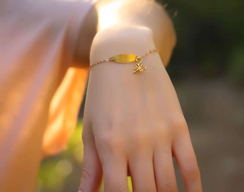 Delightful 14K -18K Gold Filled ID Bracelets For Kids