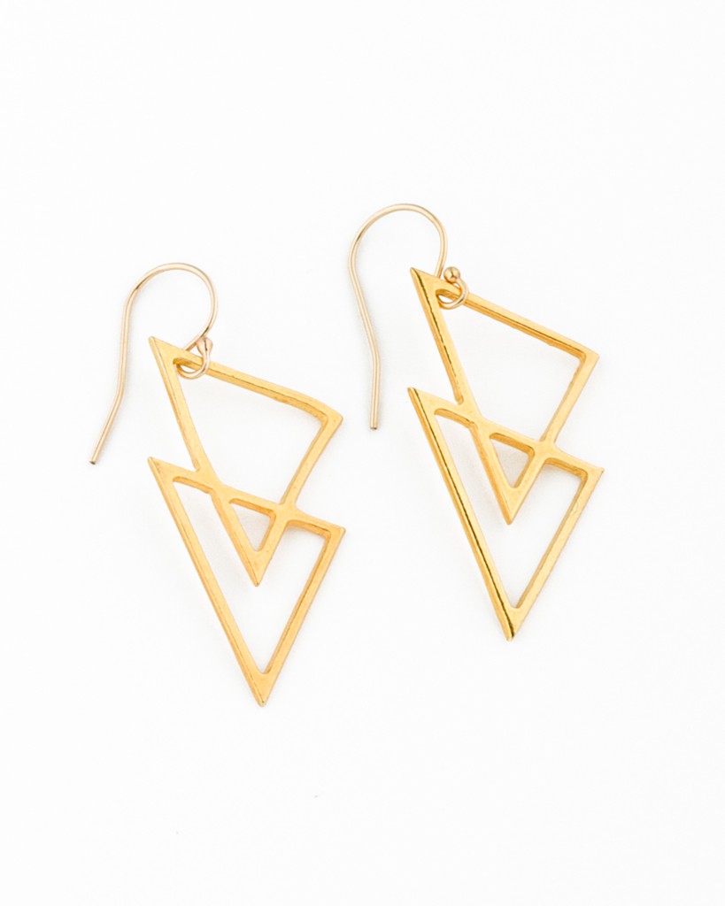 Geometric Earrings Gold Filled