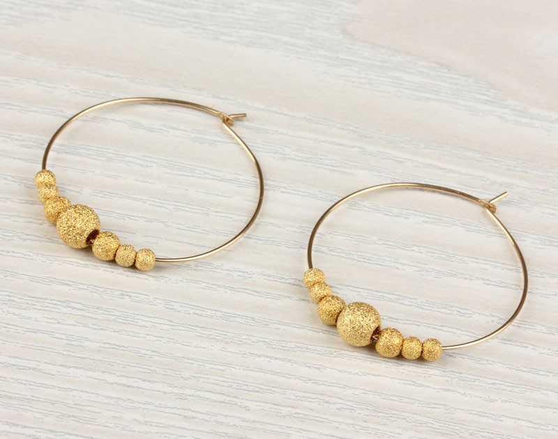 Wide Gold Hoop Earrings Iris2 Gold Filled Hoop Earrings Bridal 14k