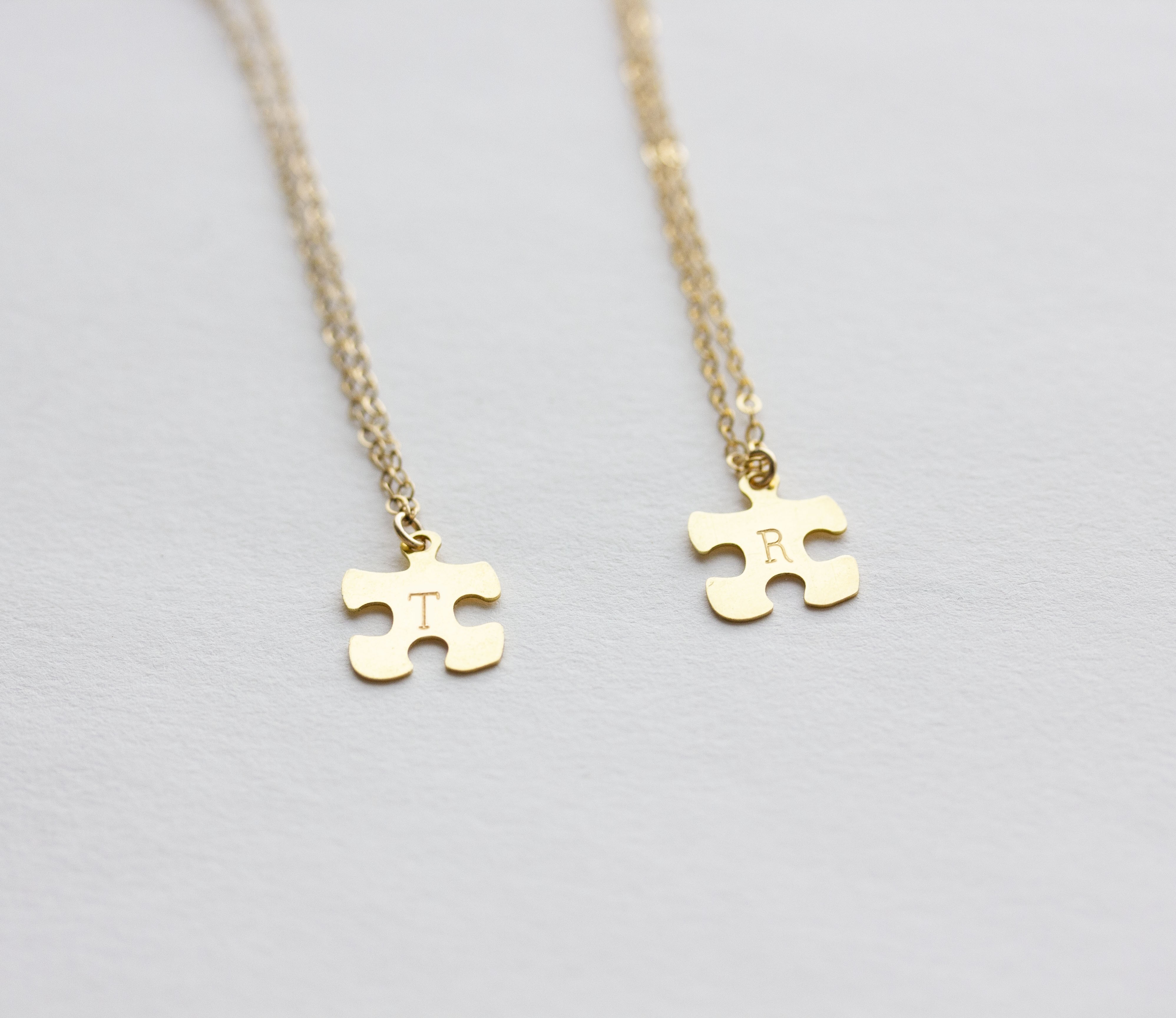 Personalized on sale puzzle necklace