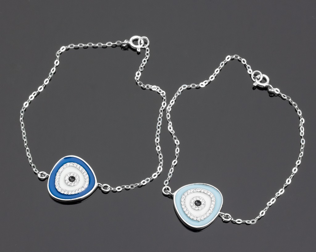 Evil Eye Bracelet Silver Bracelet for Women