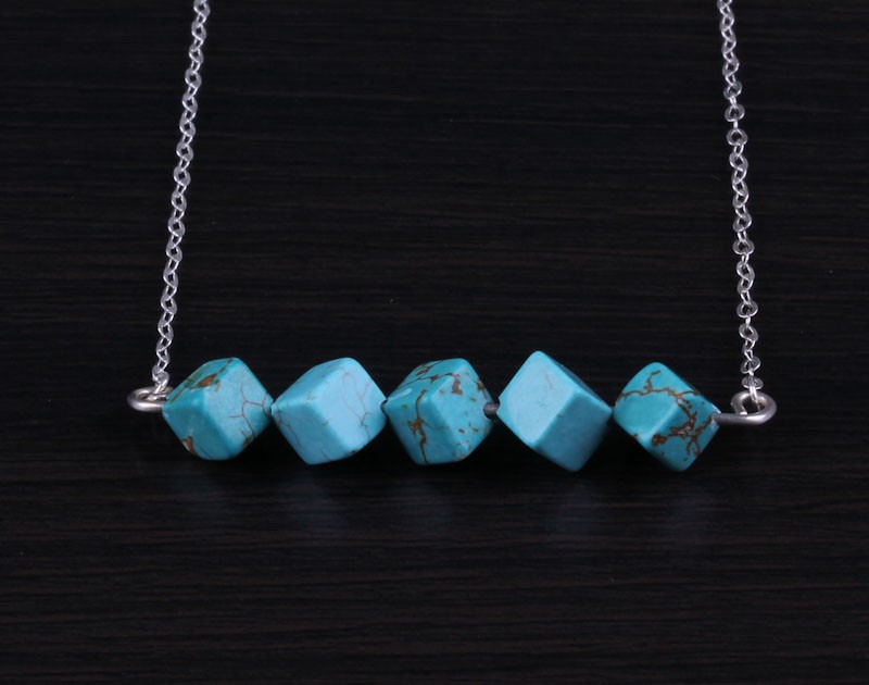 Turquoise Stone Necklace Bridal Necklace Amphitrite
