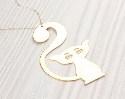 Cat Necklace - Extra Long Necklace