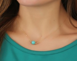 Turquoise Necklace • Bridesmaid Jewelry