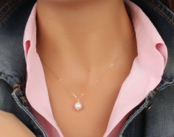 Pearl Necklace / June Birthstone | Helie