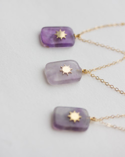 Sun Amethyst Necklace