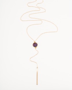 Stone Lariat Necklace